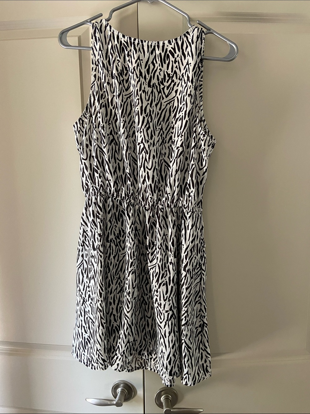 Cotton On Black and White Animal Print Mini Dress - Picture 2 of 3